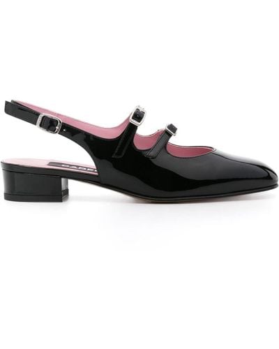 CAREL PARIS Peche 20mm Slingback Court Shoes - Black
