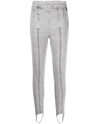 Isabel Marant Pantalon skinny à sous-pieds - Gris