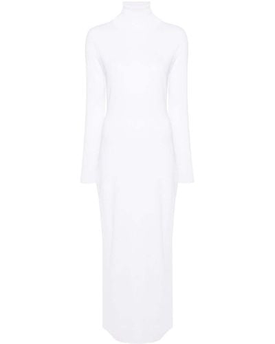 Fabiana Filippi Long-sleeve Knitted Dress - White
