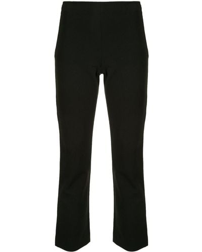 Vince High-waisted Cropped Trousers - Black