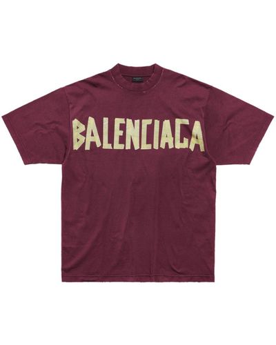 Balenciaga T-shirt con stampa - Rosso