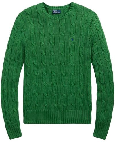 Polo Ralph Lauren Julianna Cable-knit Jumper - Green