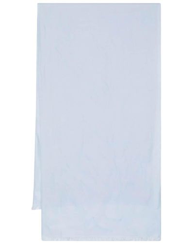 N.Peal Cashmere Frayed Pashmina Stole - Blue