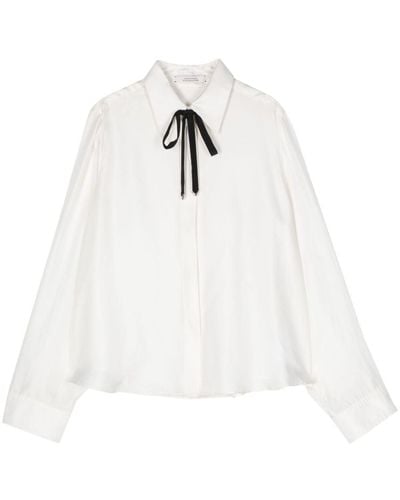 Dorothee Schumacher Long-sleeve Silk Shirt - White