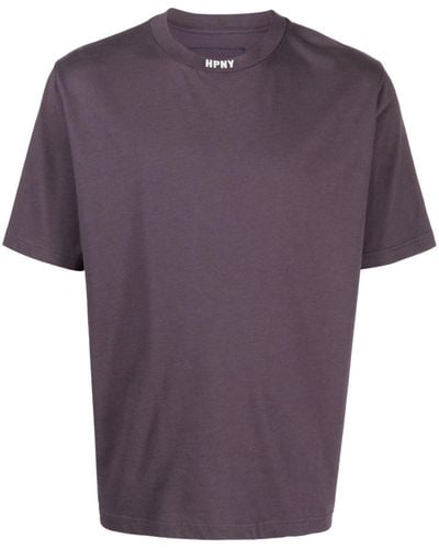 Heron Preston T-shirt Met Logoprint - Paars