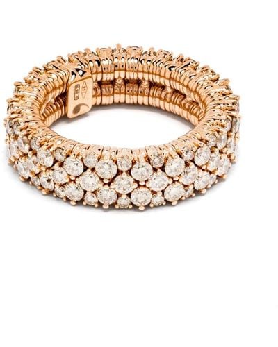 ’ROBERTO DEMEGLIO 18kt Rose Gold Diamond Stretch Ring - White