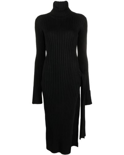 Philosophy Di Lorenzo Serafini Long-sleeve Knitted Dress - Black