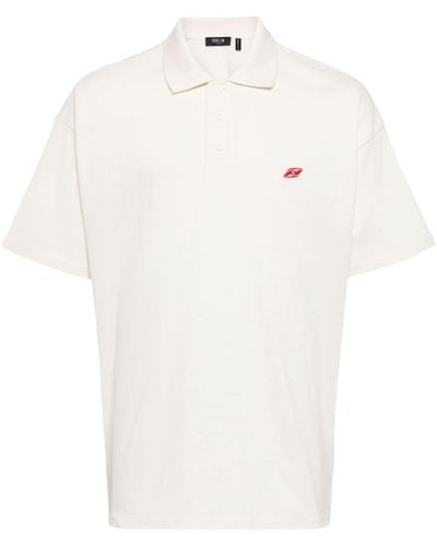 FIVE CM Logo-embroidered cotton polo shirt - Weiß