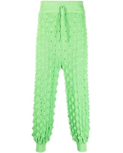 Henrik Vibskov Ribbed Waist Spike-knit Paint - Green