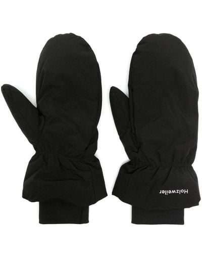 Holzweiler Down-feather Padded Mitten Glooves - Black