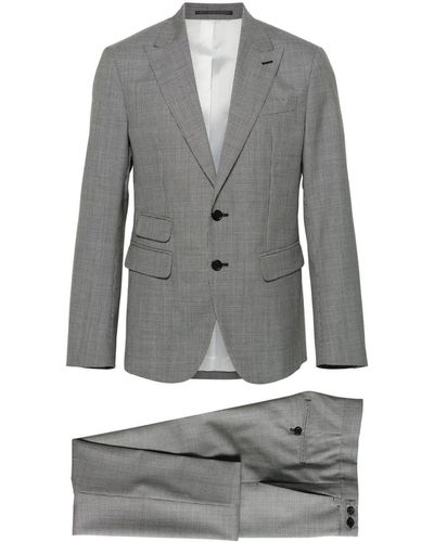 DSquared² London Houndstooth-pattern Suit - Gray