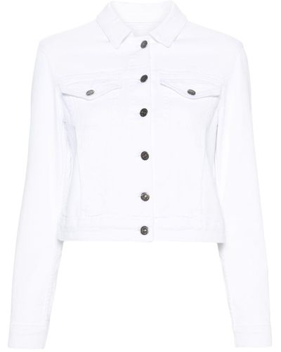 Dondup Garment-dyed Denim Jacket - White