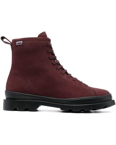 Camper Brutus Suede Lace-up Boots - Brown