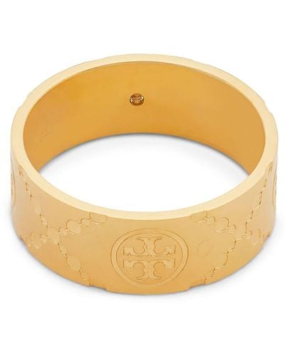 Tory Burch Double T Polished-finish Ring - メタリック