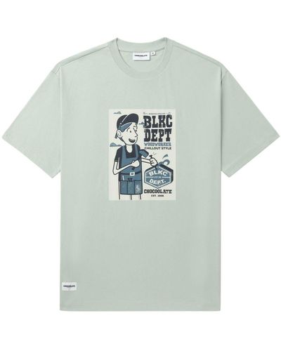 Chocoolate Graphic-print Cotton T-shirt - Gray