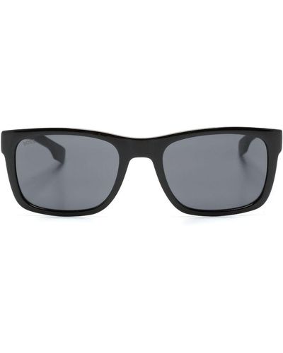 BOSS Gafas de sol con logo en relieve - Gris