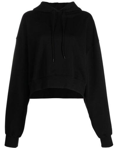 Wardrobe NYC Drawstring Cotton Hoodie - Black