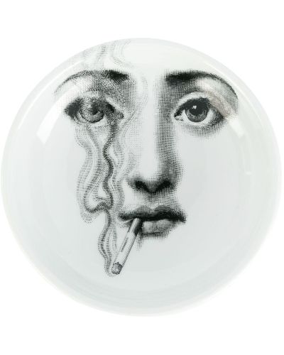 Fornasetti Face print ashtray - Metallizzato