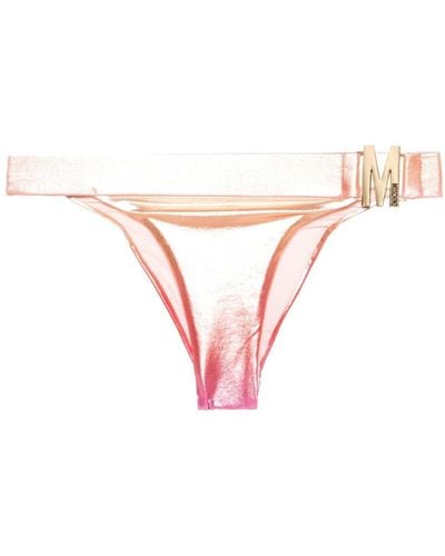 Moschino Metallic Bikinislip - Roze