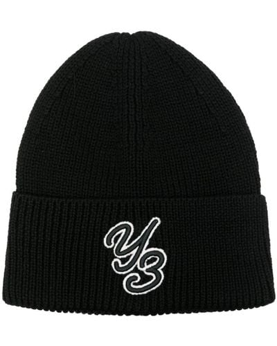 Y-3 Logo Wool Beanie - Black