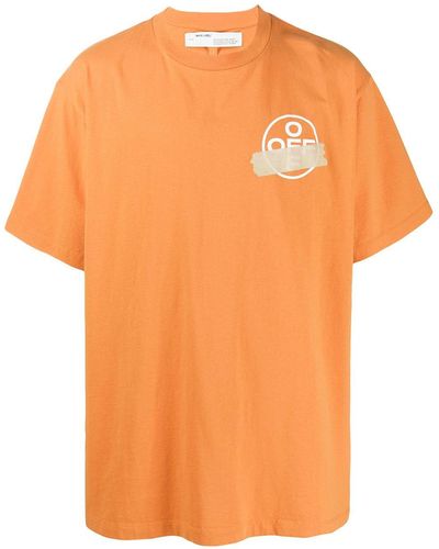 Off-White c/o Virgil Abloh Camiseta con motivo de flechas - Naranja