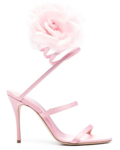 Magda Butrym 105mm Satin Sandals - Pink