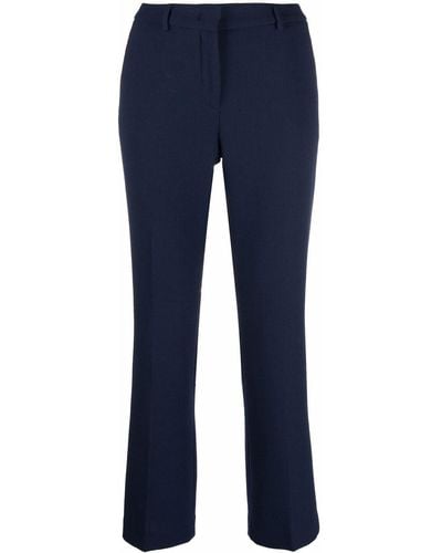 L'Autre Chose Cropped Tailored Pants - Blue