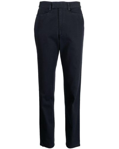 Ralph Lauren Collection Halbhohe Straight-Leg-Jeans - Blau