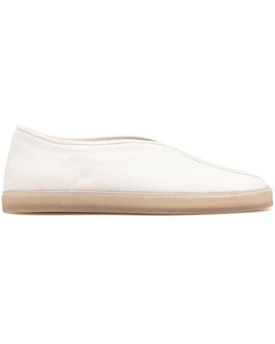 Lemaire Piped Slip-on Sneakers - White
