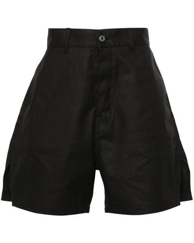 Rick Owens Coated Denim Shorts - Black