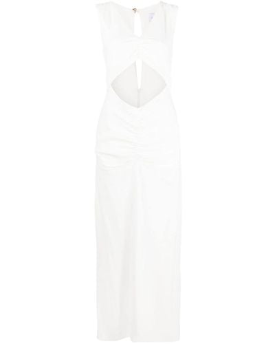 Concepto Cut-out Detail Midi Dress - White