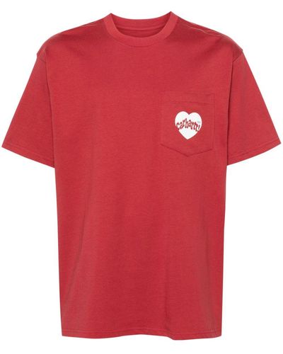 Carhartt Amour Logo-print T-shirt - Red