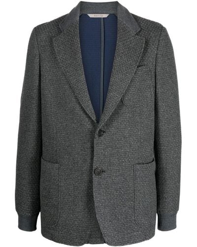 Canali Single-breasted Fitted Blazer - Grey