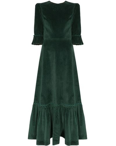 The Vampire's Wife Festival Corduroy Maxi Dress - Green