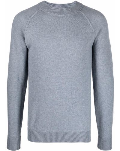 Malo Crew-neck Wool Sweater - Blue