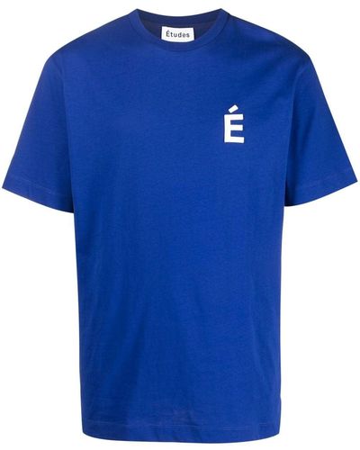 Etudes Studio Camiseta con aplique del logo - Azul