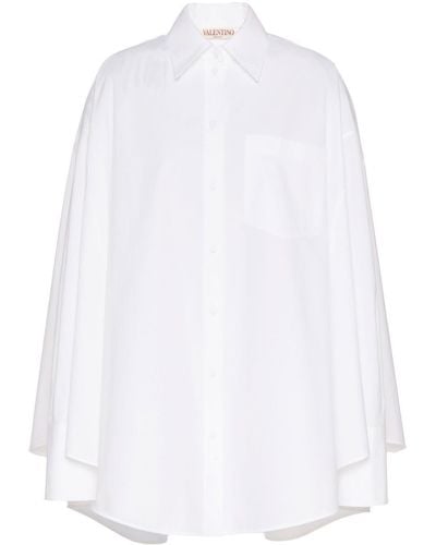 Valentino Garavani Hemd im Oversized-Look - Weiß