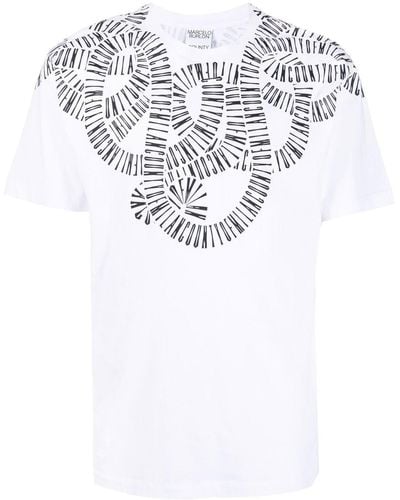 Marcelo Burlon Camiseta Snake Wings - Blanco