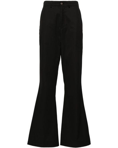 Societe Anonyme Pantalones rectos de talle medio - Negro