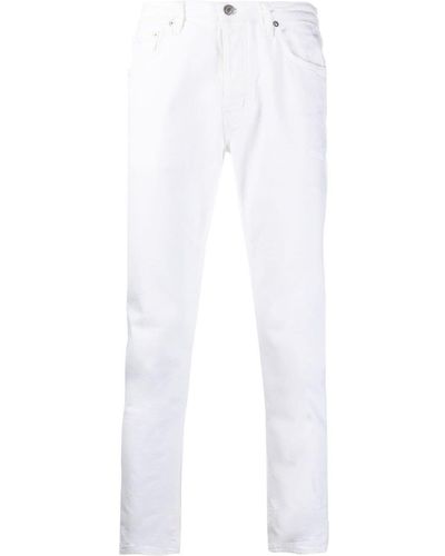 Haikure Slim-cut Cropped Jeans - White