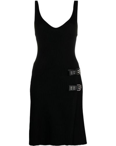 Moschino Buckle-detail Short Dress - Black