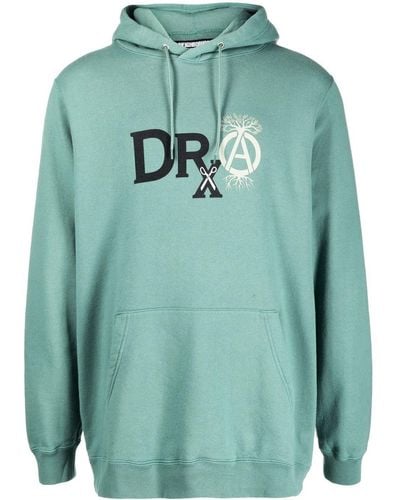 Neighborhood X Drxsrl hoodie à logo imprimé - Vert