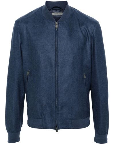 Corneliani Jacke aus Interlock-Twill - Blau