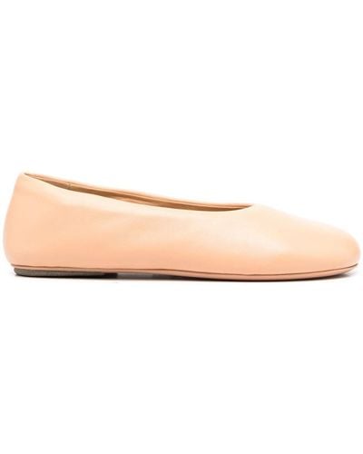 Marsèll Leather Ballerina Shoes - Natural