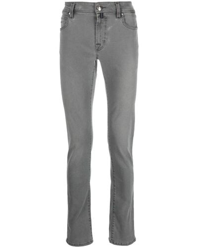 Sartoria Tramarossa Low-rise Straight-leg Jeans - Grey