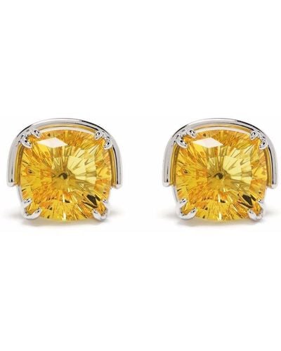 Swarovski Harmonia Crystal Stud Earrings - Yellow