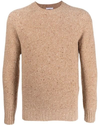 Malo Crew Neck Cashmere Sweater - Natural