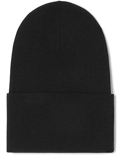 Jil Sander Turn-up Ribbed Bucket Hat - Black