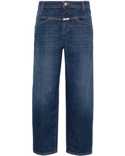 Closed Cropped Jeans - Blauw