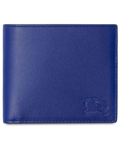 Burberry Equestrian Knight leather wallet - Azul